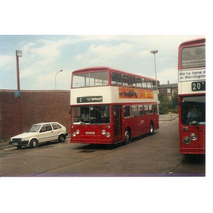 Colour Photograph of Warrington Borough Transport Ltd. - XTB 10T
