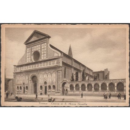Chiesa di Santa Maria Novella, Firenze, c.1930s - Gino Gusti Cartolina