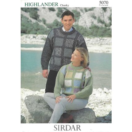 Men's and Women's Highlander Chunky Knit Sweater's by Sirdar