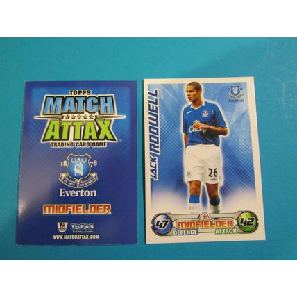 Jack Rodwell - Everton - Match Attax 2008/09 Football Card