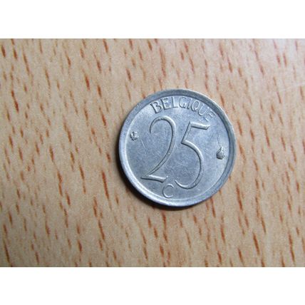 Belgium 1974 25 Centime Belgique (French Text) Coin