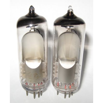 6E1P / EM80 / 6BR5 Reflector Soviet Magic Eye Indicator Vacuum Tube 2pcs 1960's