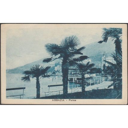 Palme, Abbazia, 1930 - Dietrich Cartolina