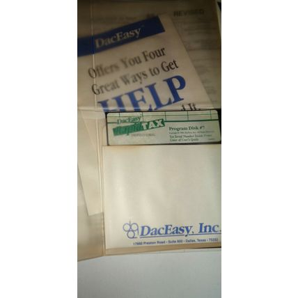 DacEasy Rapid Tax, Professional Version - 1989