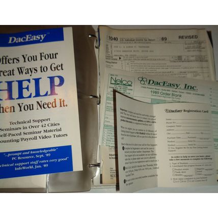 DacEasy Rapid Tax, Professional Version - 1989