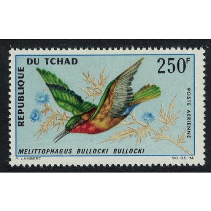 Chad Red-throated bee-eater Bird 1966 MNH SG#166
