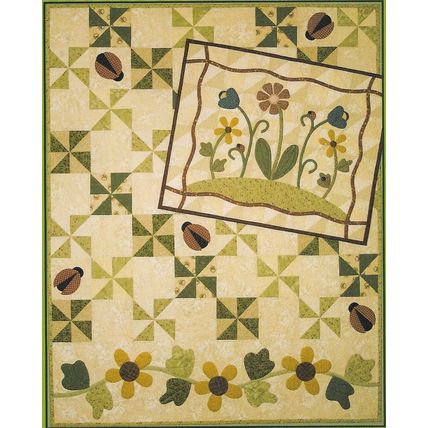 Pat Sloan & Co #131 Fly Away Home Lap 48x60” & Wall 24x30” Quilts Pattern ©2002