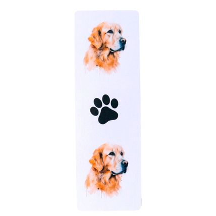 Golden Retriever Bookmark - Fully Laminated 300gsm Bookmark - Bookish Gift