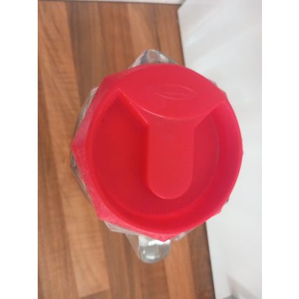 A GORGEOUS VINTAGE/RETRO RARE ‘PASABAHCE’ GLASS OCTAGONAL PITCHER/JUG.