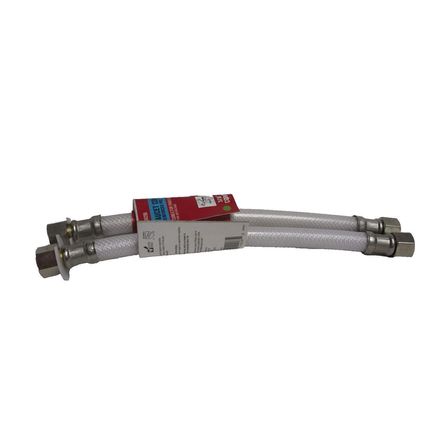 Faucet Connector Supply Line 3/8" Compression x 3/8" Compression x 9" 2 Pack