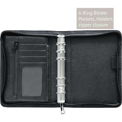 Fan&Ran 2025-2026 Zippered Planner Organizer, Weekly and Monthly Refills with Si