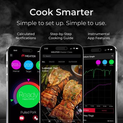 MEATER Pro XL: Wireless Smart Meat Thermometer | 4 Multi-Sensor Probes | Bluetoo