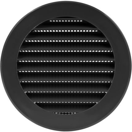 Vent Systems 4'' Inch - Pack of 5 - Black Soffit Vent Cover - round Intake or Ex