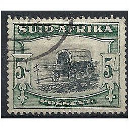 South Africa 1927 SG38 5/- Black & Green "Suid Afrika" Fine Used . .