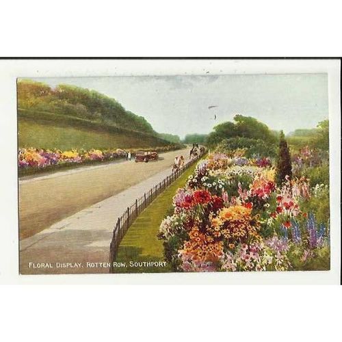 A75 SOUTHPORT Floral Display Valentine "Art Colour" Postcard