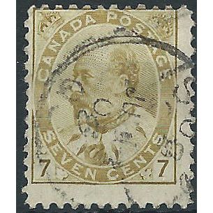 Canada 1903 SG180 7c Yellow-Ochre Good/Fine Used .. ..