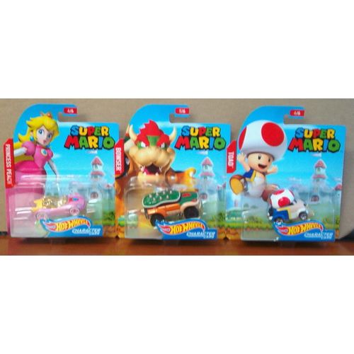 HOT WHEELS ' SUPERMARIO ' 6 car set (2017)
