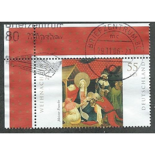GER 2006 55c+25 'CHRISTMAS '(CORNER MARGIN) FINE USED (EBID48-559)