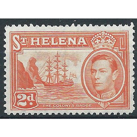 St Helena 1938 SG134 2d Red-Orange Mounted Mint.. .