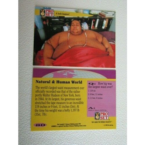 Pro Set 1992 Guinness Book of Records Trade Cards Card Variants (eb2)