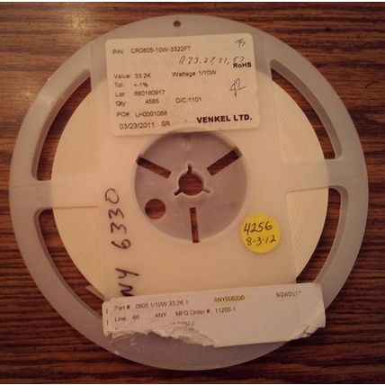 Lot of 4256 ?: Venkel CR0805-10W-3322FT Resistors