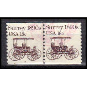 Used 1907 18c Surrey Fine CNP Left 13 PA0534