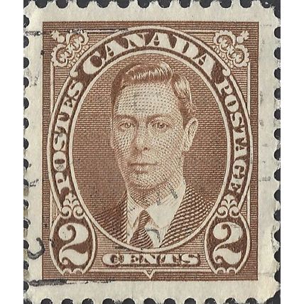 CANADA, King George VI, brown 1937, 2c