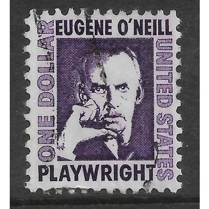 USA 1967 $1 PURPLE EUGINE O'NEILL SG 1277 FINE USED#