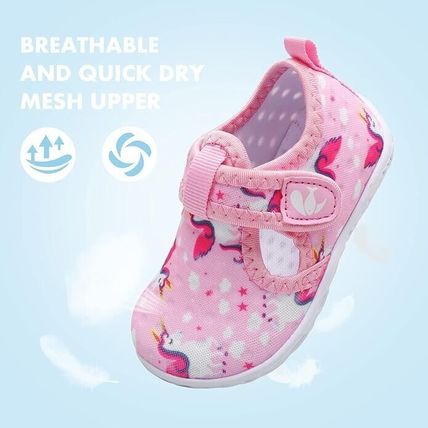 JIASUQI Boys Girls Water Shoes Toddler Quick Dry Aqua Socks Breathable Barefoot