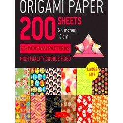 Origami Paper 200 Sheets Chiyogami Patterns 6 3/4 (17Cm) Tuttle Origami Paper