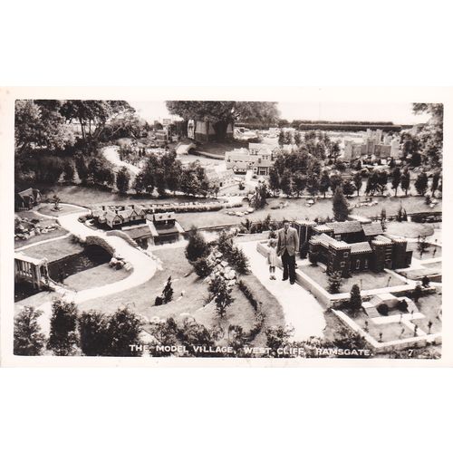 The Model Village West Cliff including People Ramsgate Kent Postcard (KEN72939)