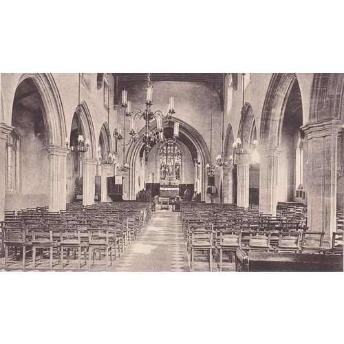 Interior St Leonards Church Eynsham Somerset Postcard (OX73254)