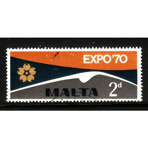 MALTA 1970 SG 438 2d WORLD FAIR FINE USED #4