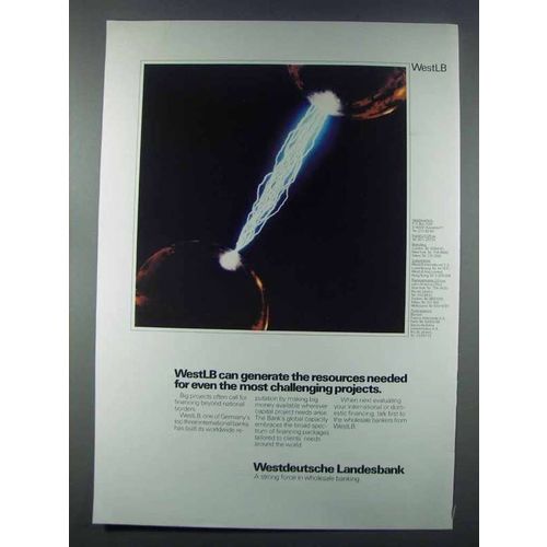 1981 Westdeutsche Landesbank Bank Ad - The Resources