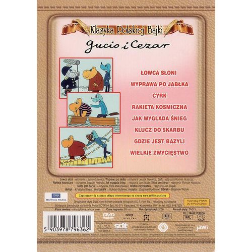 Gucio i Cezar (DVD) 1976 bajki dla dzieci POLSKI POLISH