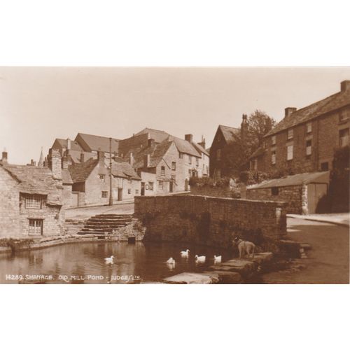 Swanage Old Mill Pond Dorset Postcard (DOR77004)