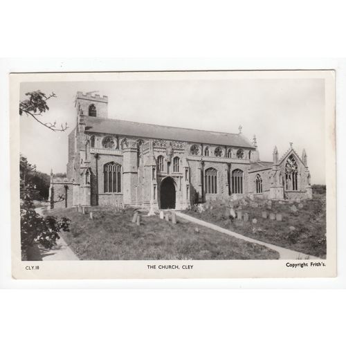 The Church Cley Norfolk 1963 RP Postcard