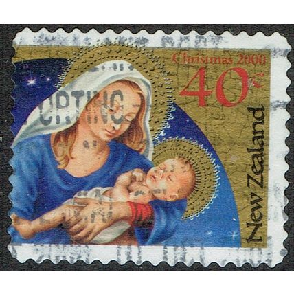 New Zealand 2000 Christmas 40c Multicoloured S/Ad SG2359 GU