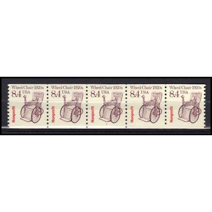 2256 8.4c Wheel Chair Very Fine MNH Dry Gum PNC 1/5 X3050