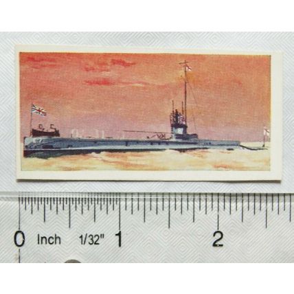 Lyons Tea card HMS 1902-1962 No. 10 HM Submarine E7