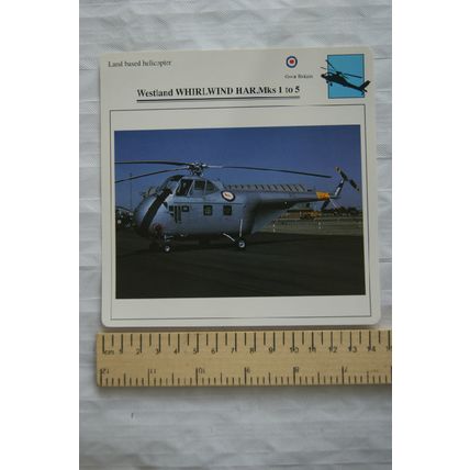 Westland Whirlwind HAR. 1-5 - GB - Land Based Helicopter - Collectors Club Card