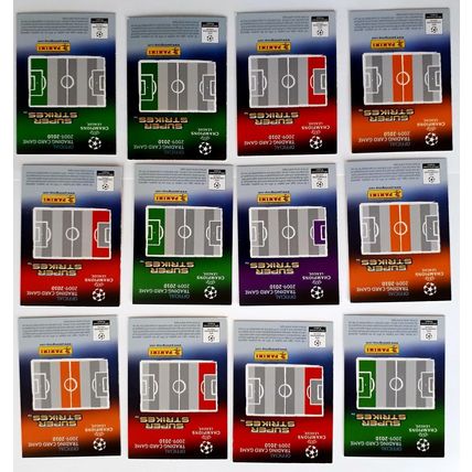 12 ATLETICO MADRID PANINI CHAMPIONS LEAGUE SUPER STRIKES 2009/10 FOOTBALL CARDS