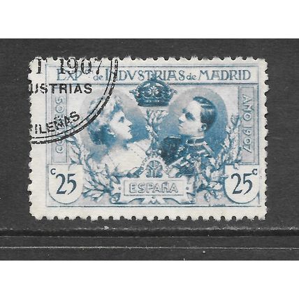 SPAIN 1907 INDUSTRIAL EXPOSITION MADRID SPACEFILLER FORGERY? 25C
