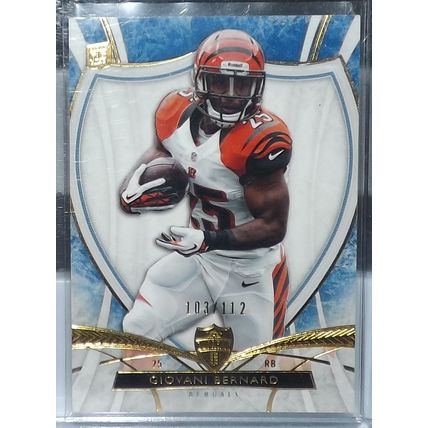 2013 Topps Supreme GIOVANI BERNARD (Bengals) Blue Rookie Card #69 103/112