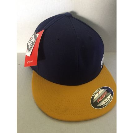 NEW DC Shoes Yupoong Flexfit Blue/Yellow Small/Medium Sized Cap