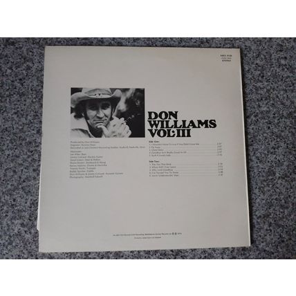 Don Williams – Vol. III (ABCL5125) 1974 (LP)