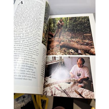 National Geographic Magazine May 1991 Elephants Vintage Collectable