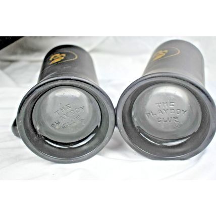 Vintage The PLAYBOY CLUB Black Matte Finish Gold Design MUG/STEIN Free shipping