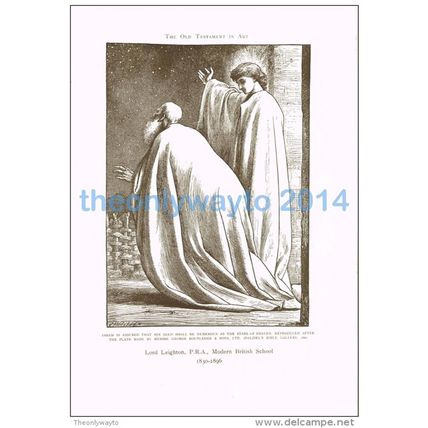 ABRAM, ANGEL: NUMEROUS AS STARS IN HEAVEN - Lord Leighton, ILLUSTRATION, 1905