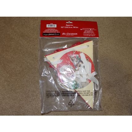 Mr Christmas Vintage Merry Banner NIP